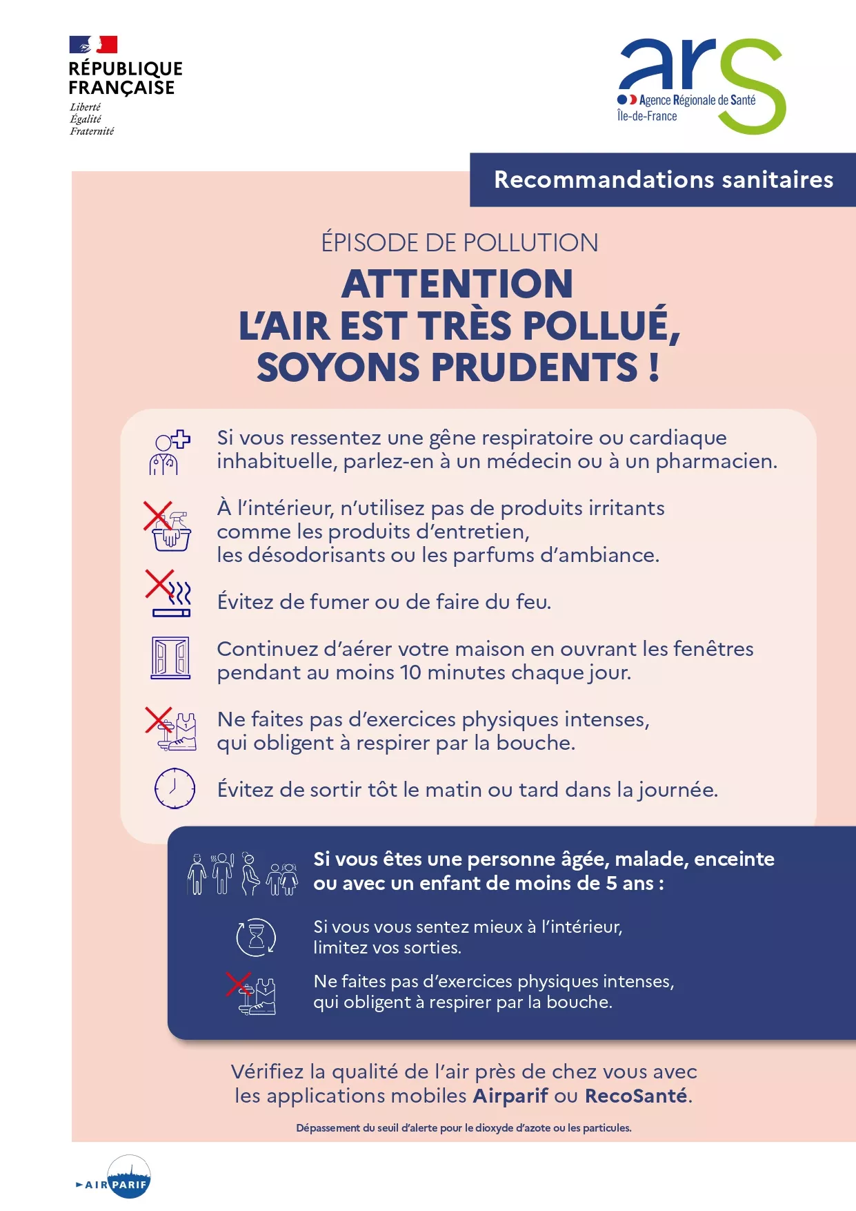 Affiche - Seuil d’alerte NOx et PM