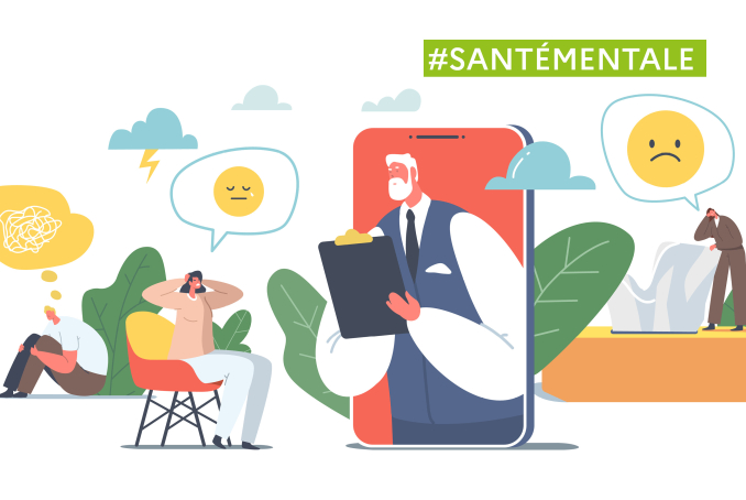 santé mentale illustration