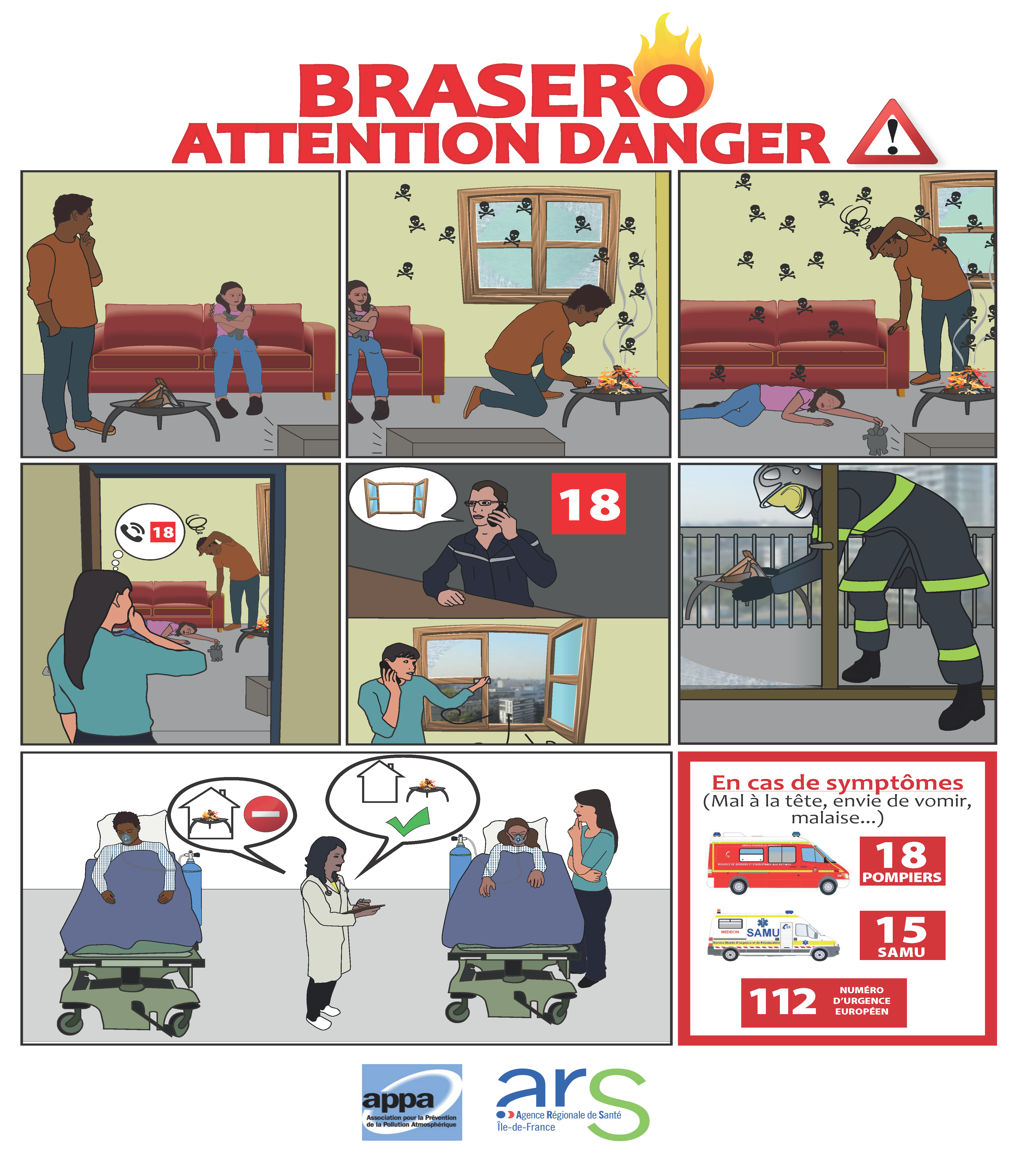 braséro, attention danger