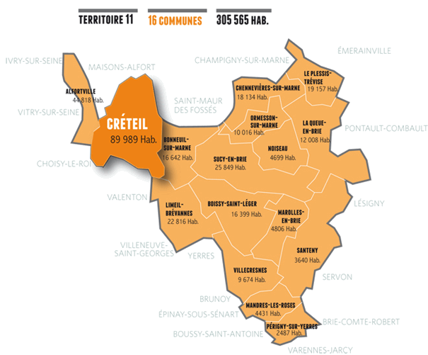 16 communes 94
