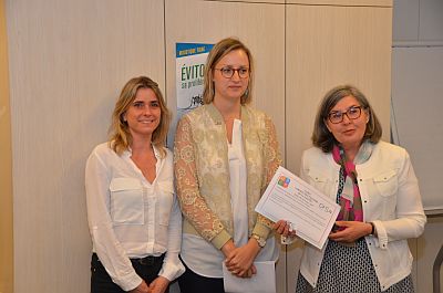 Mathilde Inglebert , Chef du service paramédical IDE ; Violette Guillet , Directrice Générale d’Avenir Apei ; Danièle Cousein-Hiebel , Administratrice de L’association Avenir Apei