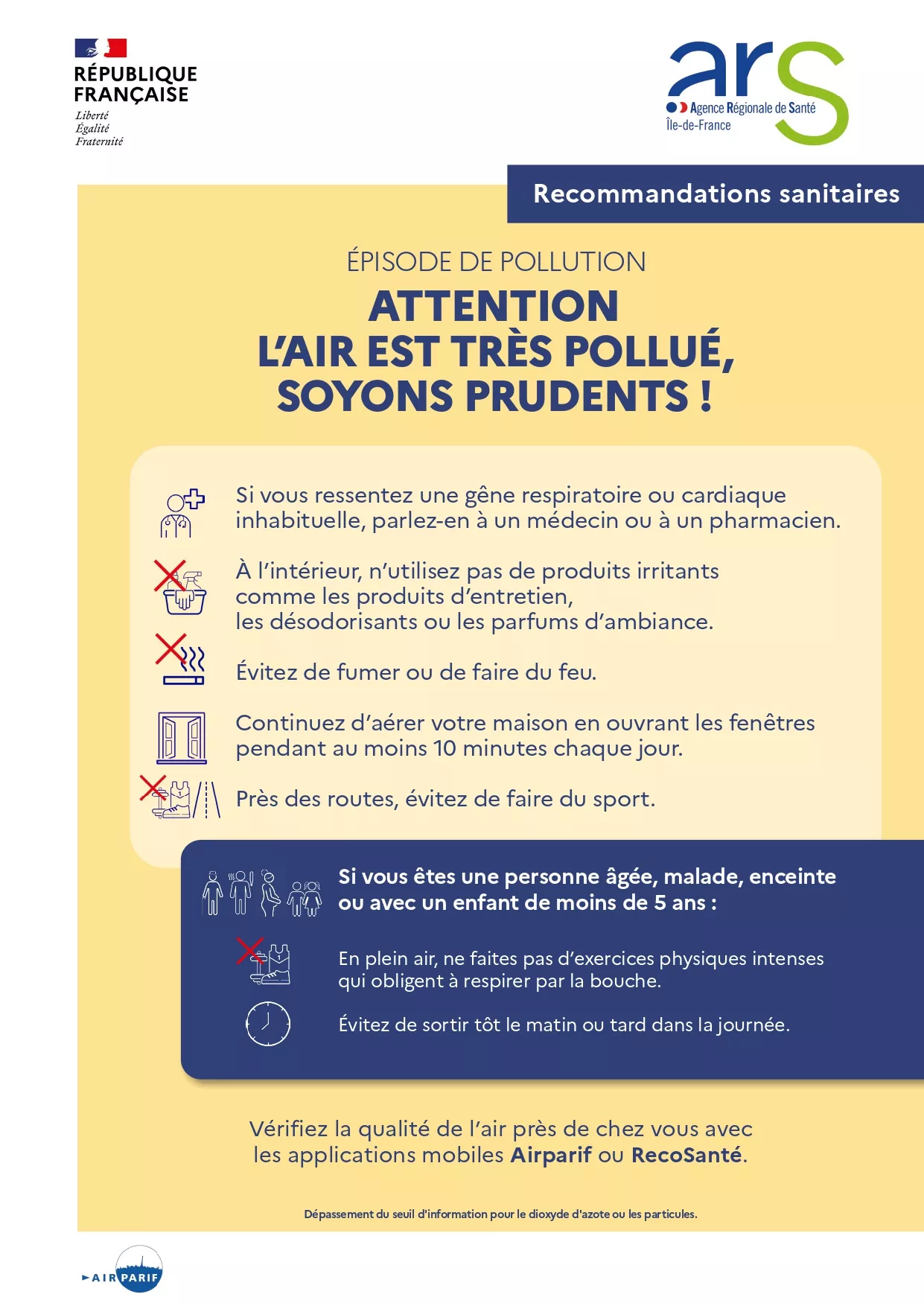 Affiche - Seuil d’information NOx et PM