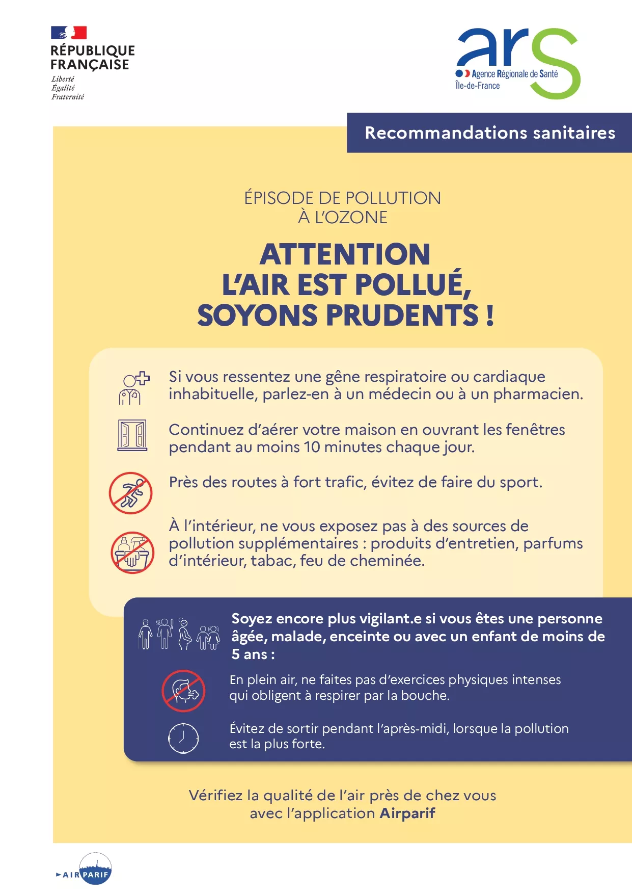 Dépassement du seuil d'information - Episode pollution ozone