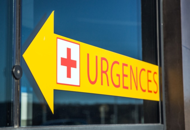 Panneau signalétique des urgences